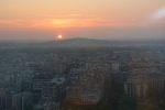 Sun Setting Over Paris