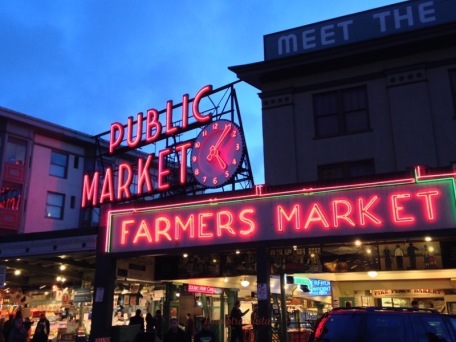 Seattle Market at Sunset